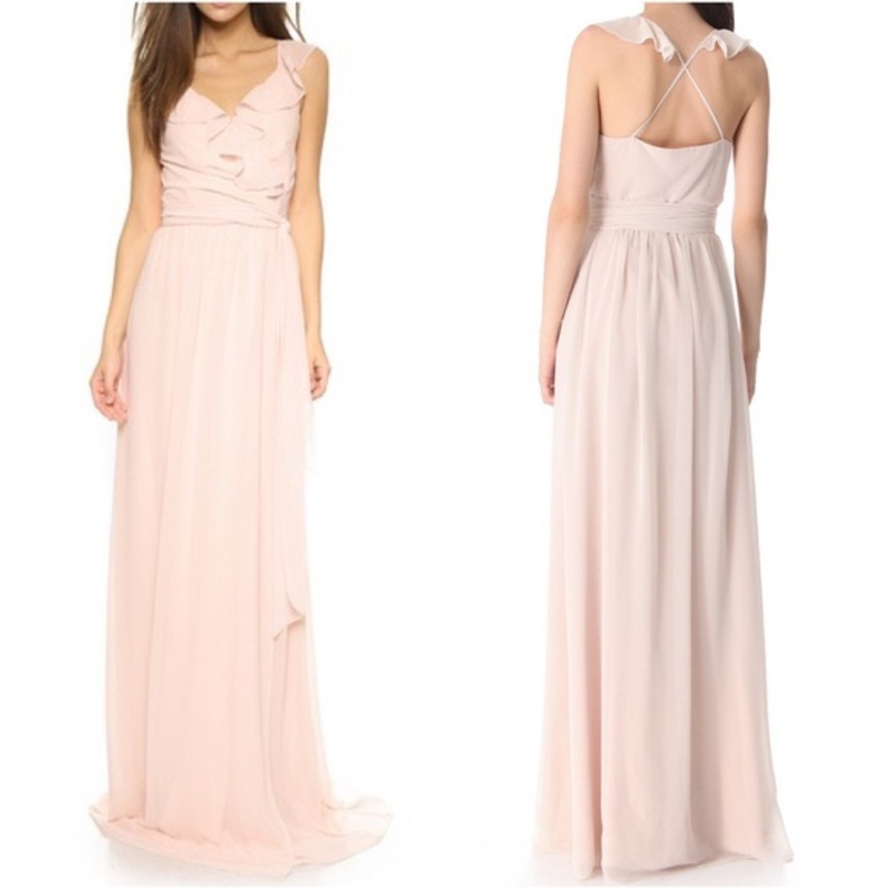 Ceremony by joanna august lacey ruffle dress